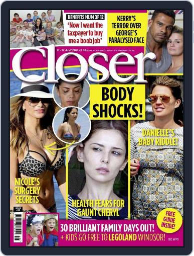 Closer United Kingdom July 11th, 2015 Digital Back Issue Cover