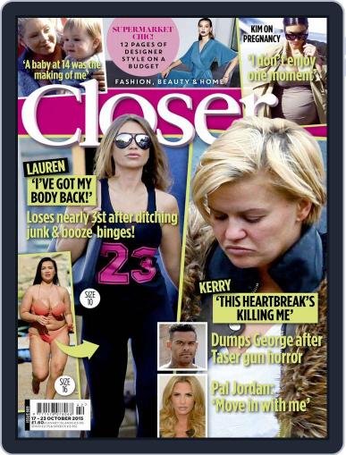 Closer United Kingdom October 17th, 2015 Digital Back Issue Cover