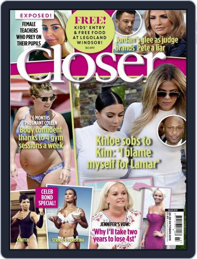 Closer United Kingdom October 24th, 2015 Digital Back Issue Cover