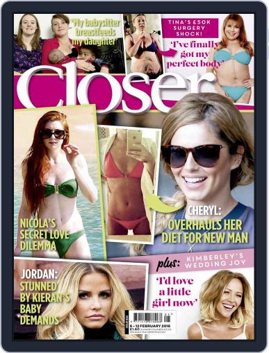 Closer United Kingdom February 2nd, 2016 Digital Back Issue Cover