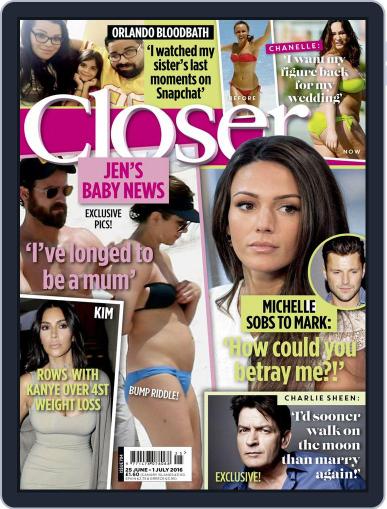 Closer United Kingdom June 21st, 2016 Digital Back Issue Cover