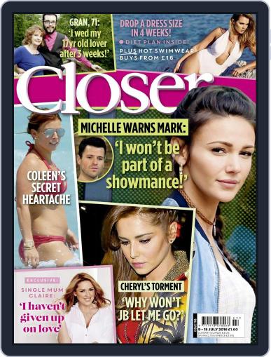 Closer United Kingdom July 5th, 2016 Digital Back Issue Cover