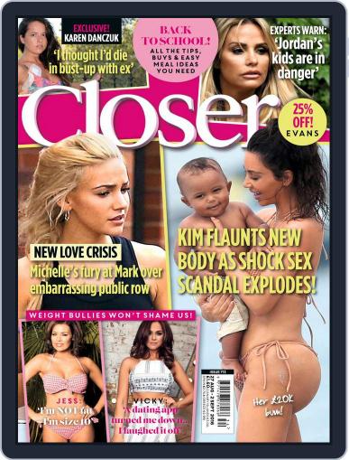 Closer United Kingdom August 23rd, 2016 Digital Back Issue Cover