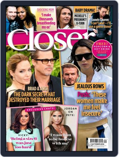 Closer United Kingdom September 27th, 2016 Digital Back Issue Cover