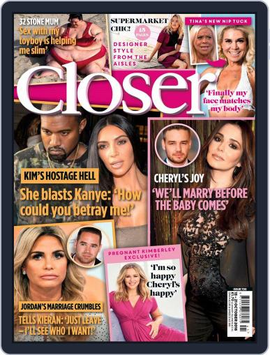 Closer United Kingdom October 11th, 2016 Digital Back Issue Cover