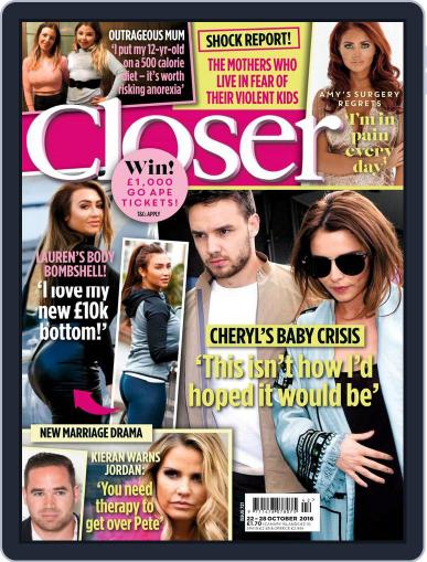 Closer United Kingdom October 18th, 2016 Digital Back Issue Cover