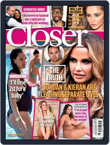 Closer United Kingdom January 14th, 2017 Digital Back Issue Cover