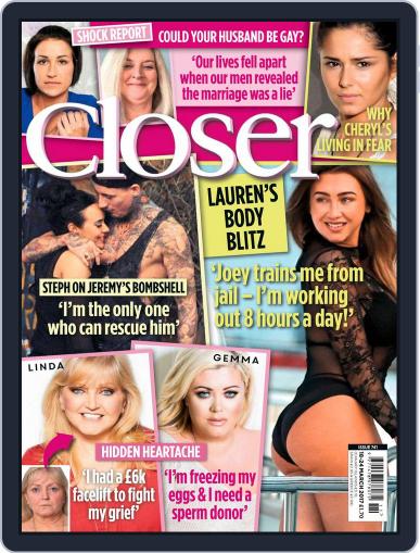 Closer United Kingdom March 14th, 2017 Digital Back Issue Cover