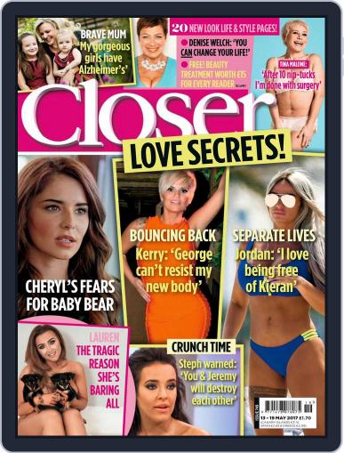 Closer United Kingdom May 9th, 2017 Digital Back Issue Cover