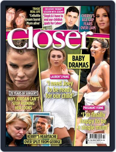 Closer United Kingdom July 4th, 2017 Digital Back Issue Cover