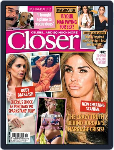 Closer United Kingdom September 5th, 2017 Digital Back Issue Cover