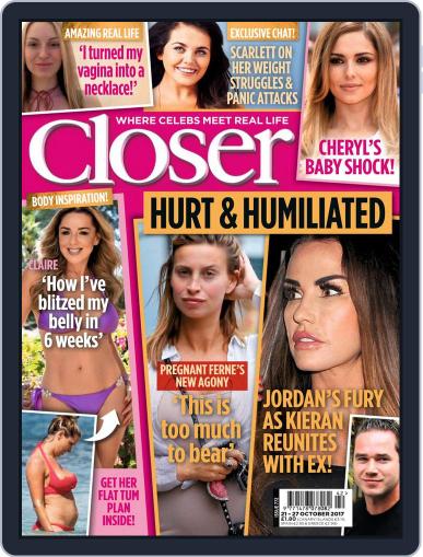 Closer United Kingdom October 17th, 2017 Digital Back Issue Cover