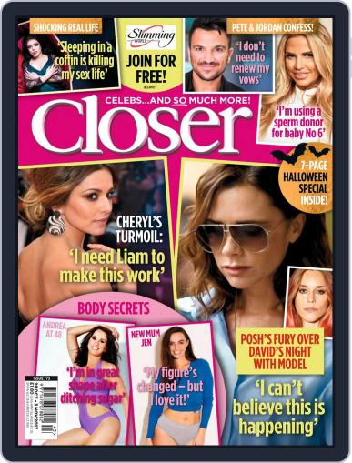 Closer United Kingdom October 24th, 2017 Digital Back Issue Cover