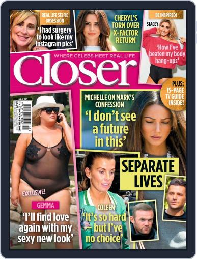 Closer United Kingdom November 7th, 2017 Digital Back Issue Cover