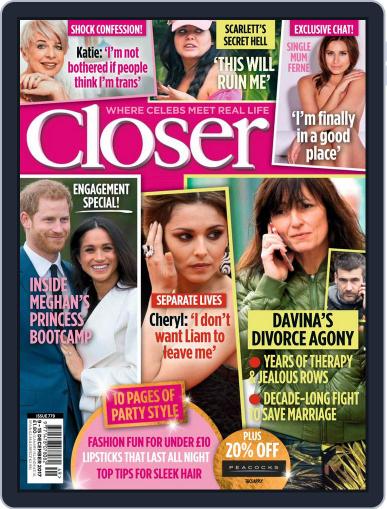 Closer United Kingdom December 5th, 2017 Digital Back Issue Cover