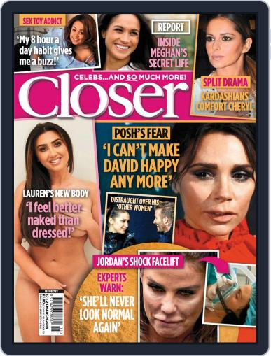 Closer United Kingdom March 17th, 2018 Digital Back Issue Cover