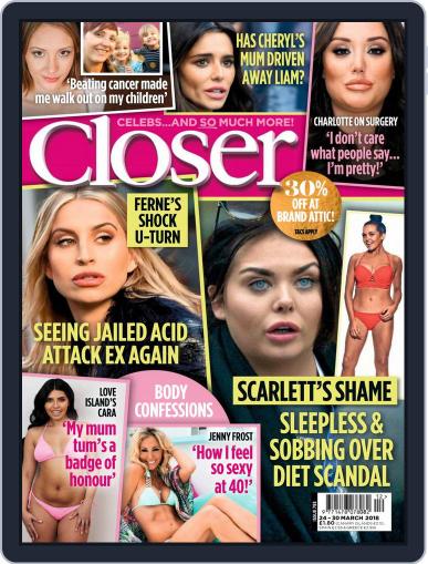 Closer United Kingdom March 24th, 2018 Digital Back Issue Cover