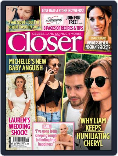 Closer United Kingdom May 19th, 2018 Digital Back Issue Cover