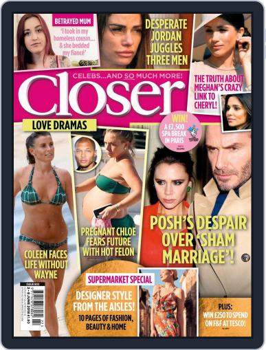 Closer United Kingdom June 2nd, 2018 Digital Back Issue Cover