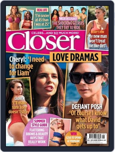 Closer United Kingdom June 23rd, 2018 Digital Back Issue Cover