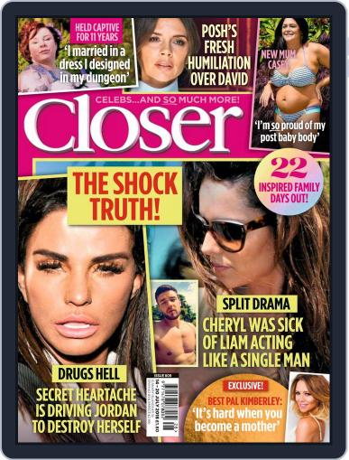 Closer United Kingdom July 14th, 2018 Digital Back Issue Cover