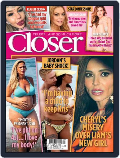 Closer United Kingdom July 21st, 2018 Digital Back Issue Cover