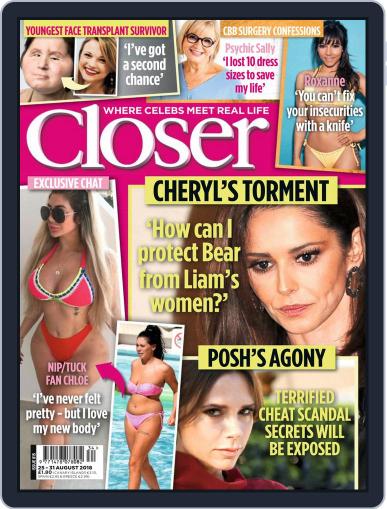 Closer United Kingdom August 25th, 2018 Digital Back Issue Cover