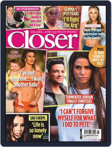 Closer United Kingdom February 2nd, 2019 Digital Back Issue Cover