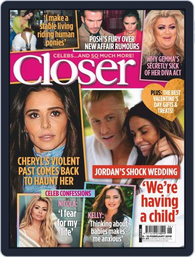 Closer United Kingdom February 9th, 2019 Digital Back Issue Cover