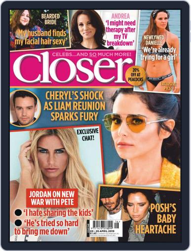Closer United Kingdom April 20th, 2019 Digital Back Issue Cover