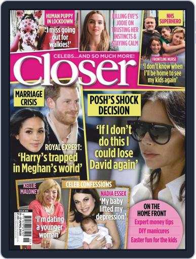 Closer United Kingdom April 11th, 2020 Digital Back Issue Cover
