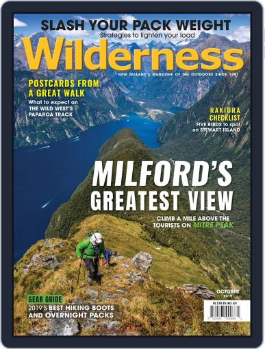 Wilderness New Zealand October 1st, 2019 Digital Back Issue Cover