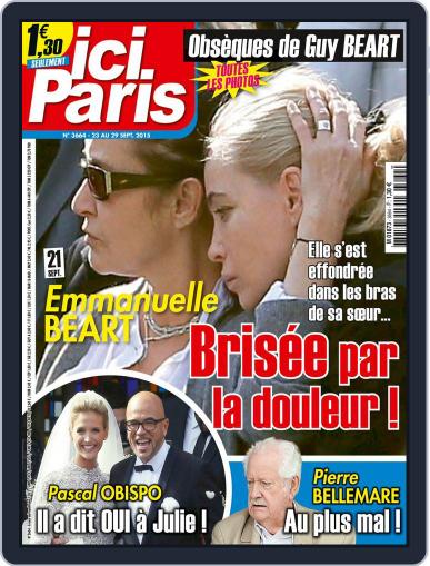 Ici Paris September 22nd, 2015 Digital Back Issue Cover