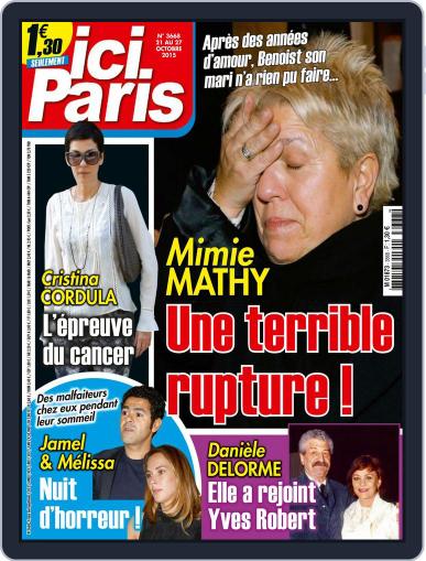 Ici Paris October 20th, 2015 Digital Back Issue Cover