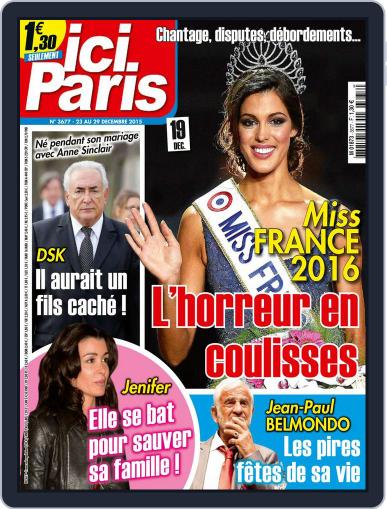Ici Paris December 23rd, 2015 Digital Back Issue Cover