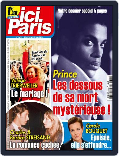 Ici Paris April 27th, 2016 Digital Back Issue Cover