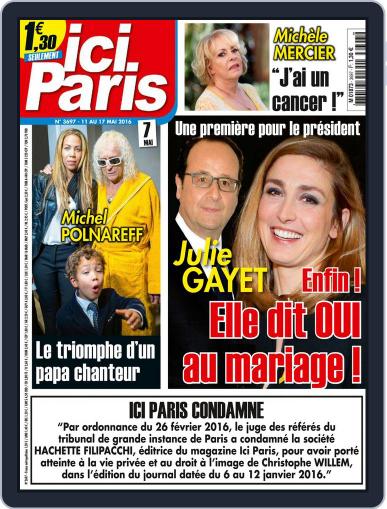 Ici Paris May 11th, 2016 Digital Back Issue Cover