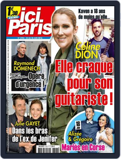 Ici Paris June 22nd, 2016 Digital Back Issue Cover