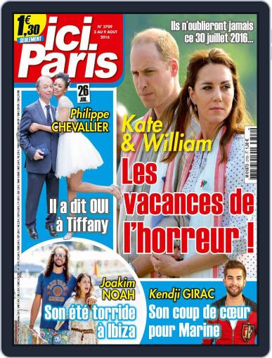 Ici Paris August 3rd, 2016 Digital Back Issue Cover