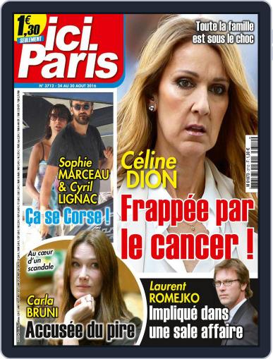 Ici Paris August 24th, 2016 Digital Back Issue Cover
