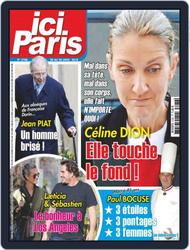 Ici Paris January 24th, 2018 Digital Back Issue Cover