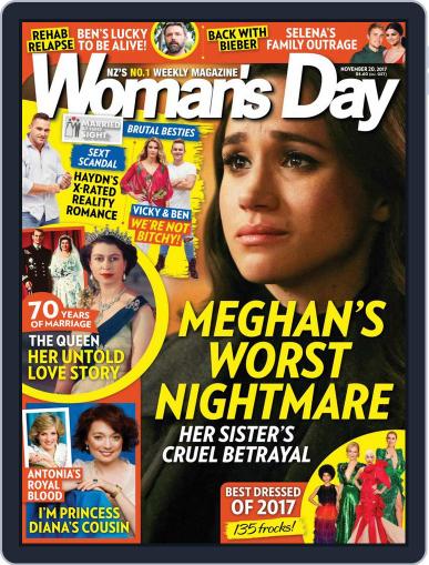 Woman's Day Magazine NZ November 20th, 2017 Digital Back Issue Cover
