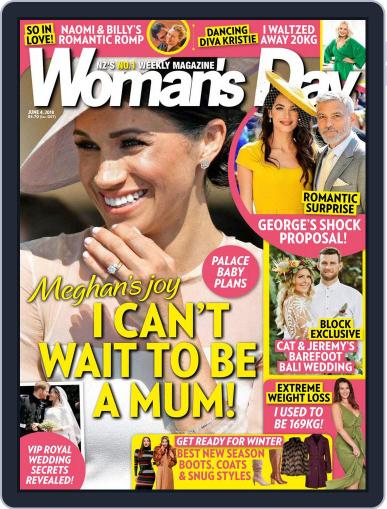 Woman's Day Magazine NZ June 4th, 2018 Digital Back Issue Cover