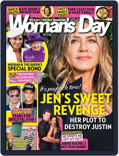 Woman's Day Magazine NZ June 18th, 2018 Digital Back Issue Cover