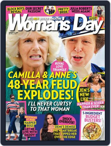 Woman's Day Magazine NZ August 6th, 2018 Digital Back Issue Cover