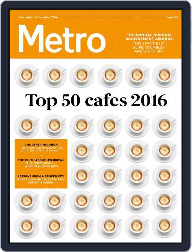 Metro NZ November 1st, 2016 Digital Back Issue Cover