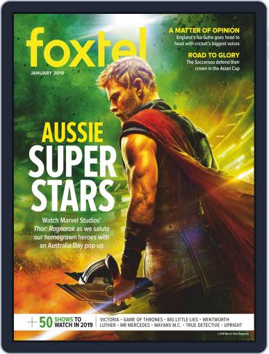 Foxtel January 1st, 2019 Digital Back Issue Cover