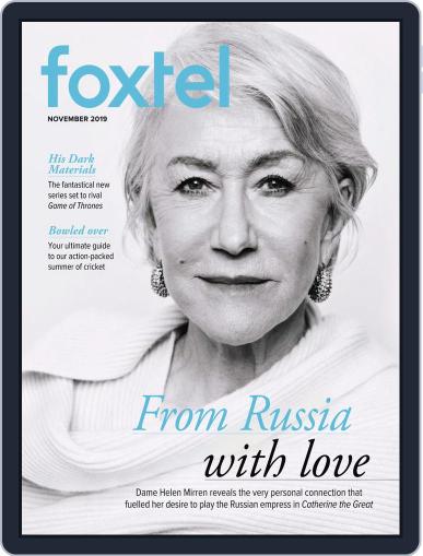 Foxtel November 1st, 2019 Digital Back Issue Cover
