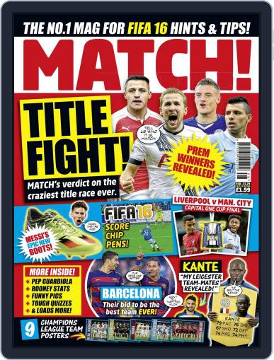 MATCH February 23rd, 2016 Digital Back Issue Cover