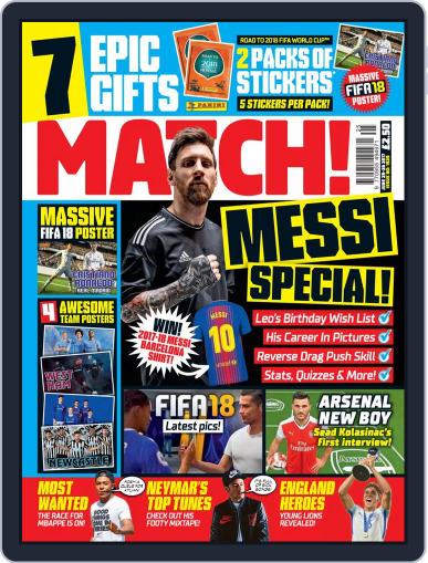MATCH June 20th, 2017 Digital Back Issue Cover